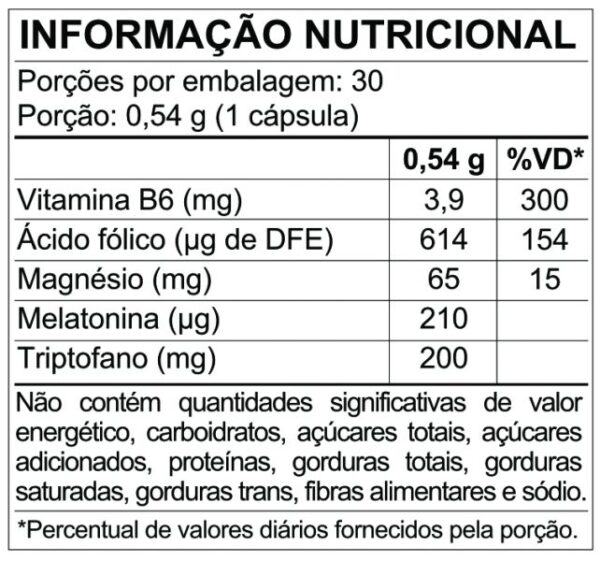 Suplemento Sono Pauher Melatonina + L-Triptofano 30 Cápsulas - ORTHO PAUHER - Image 2