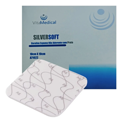 Curativo de Espuma com Prata SilverSoft 10X10 - unid