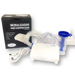Inalador e Nebulizador Mini Compressor Bivolt - Supermedy