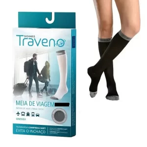 Meia Panturrilha Fechada Sigvaris Traveno 170 Preta
