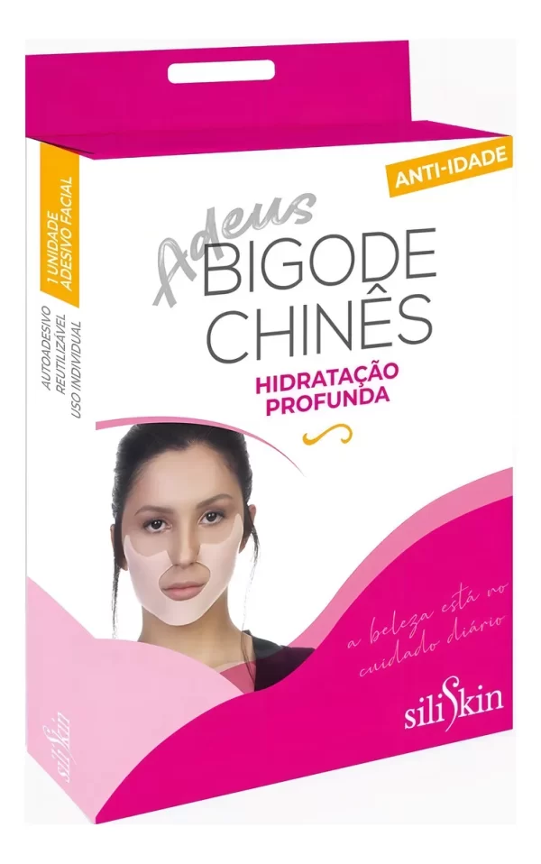 Adesivo Anti Rugas Hidratação Bigode Chinês em Silicone / Unidade - Siliskin