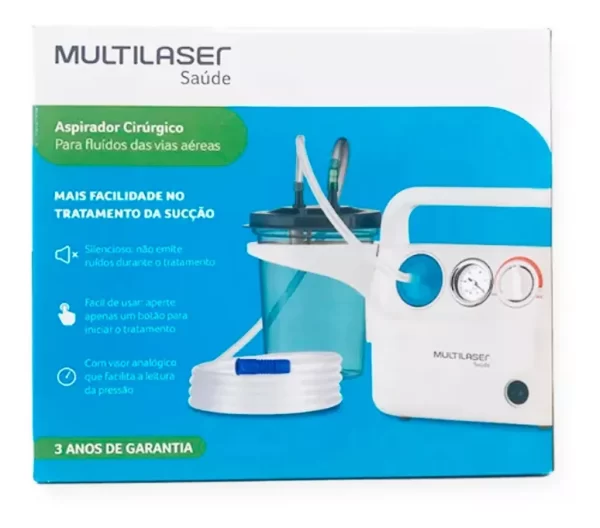 Aspirador De Secreção Sangue Saliva Multilaser Bivolt - Image 4