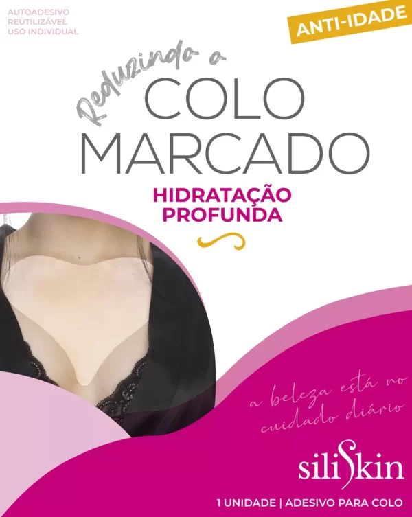 Adesivo Anti Rugas Hidratação Profunda Colo em Silicone / Unidade - Siliskin