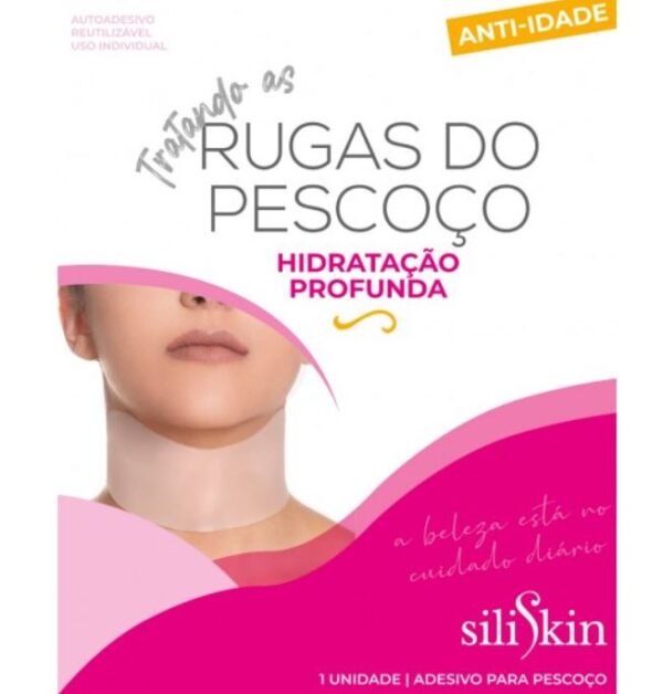 Adesivo Anti Rugas Hidratação Profunda Pescoço em Silicone / Unidade - Siliskin