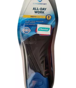 Palmilha Gel Soft Comfort Work com 2 Pares Masculino 39-44