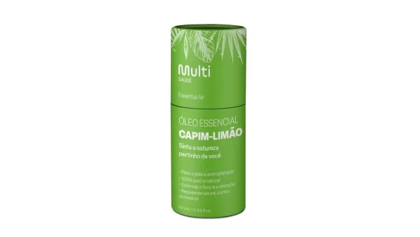 Óleo Essencial De Capim Limão 10ml Multi Saúde - Image 3