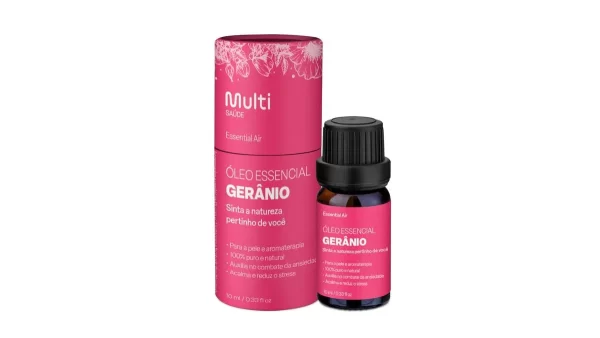 Óleo Essencial de Gerânio Relaxar 10ml Multi Saúde