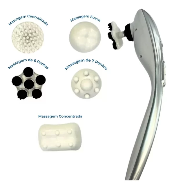 Massageador Corporal Hammer com 5 Discos Massageadores Dellamed - Image 3