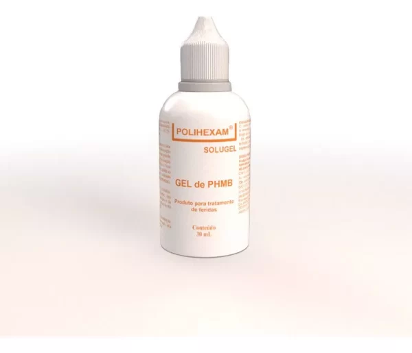 Polihexam Gel Com Phmb Para Limpeza Feridas Solugel 30 Ml