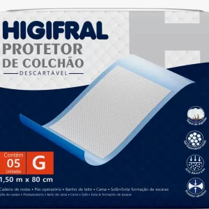 Protetor De Colchão Lençol Descartável Geriatrico Higifral M e G