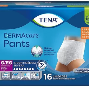 Roupa Intima Tena Dermacare Pants Ultra  P/M e G/EG com 16 unidades
