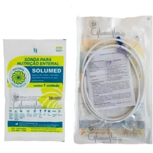 Sonda Nutrição Enteral Poliuretano 12FR 120cm - Solumed