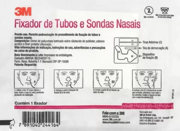 Curativo 3M Fixador de Tubo e Sonda Nasal - unid - Image 2