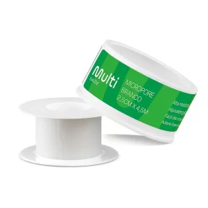 Fita Microporosa 2,5 x 4,5 cm Branco Multi Saúde