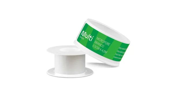 Fita Microporosa 2,5 x 4,5 cm Branco Multi Saúde