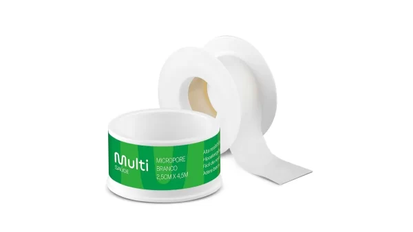 Fita Microporosa 2,5 x 4,5 cm Branco Multi Saúde - Image 3