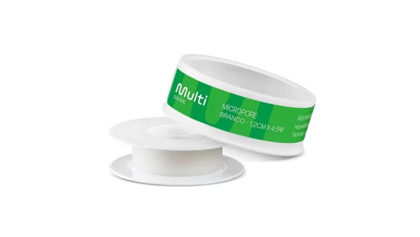 Fita Microporosa 1,2 x 4,5 cm Branco Multi Saúde