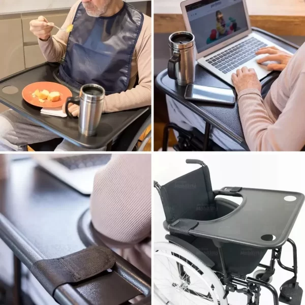 Mesa De Atividades Refeição Para Cadeira De Rodas Perfetto - Image 2