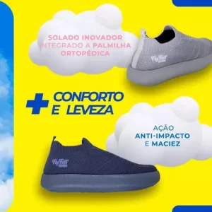 Tênis Ortopédico Flyfeet Nuvem Knit