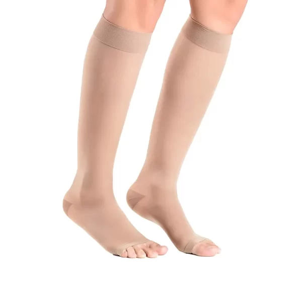 Meia de Compressão 3/4 Panturrilha - Feminina - Ever Sheer-  20-30mmHg - Sigvaris - Natural - Image 2