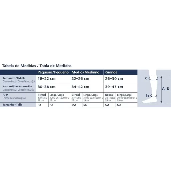 Meia Sigvaris Select Comfort 20-30 mmHg 3/4 - Image 2